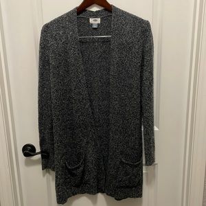 Old Navy black/gray wool blend cardigan women’s size small